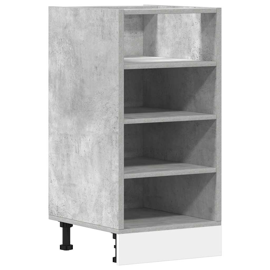 vidaXL Unterschrank Riga Betongrau 40x44,5x81,5 cm Holzwerkstoff