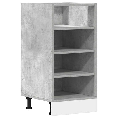 vidaXL Unterschrank Riga Betongrau 40x44,5x81,5 cm Holzwerkstoff