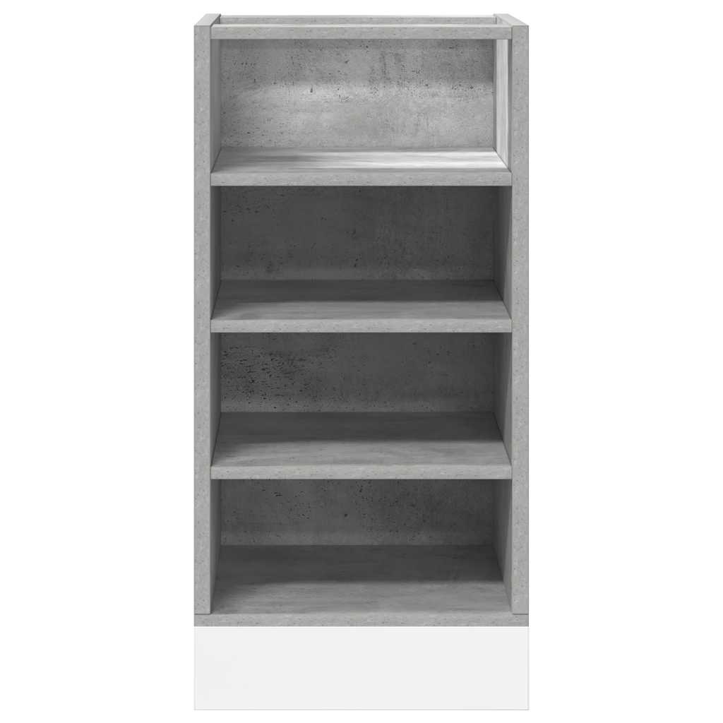 vidaXL Unterschrank Riga Betongrau 40x44,5x81,5 cm Holzwerkstoff