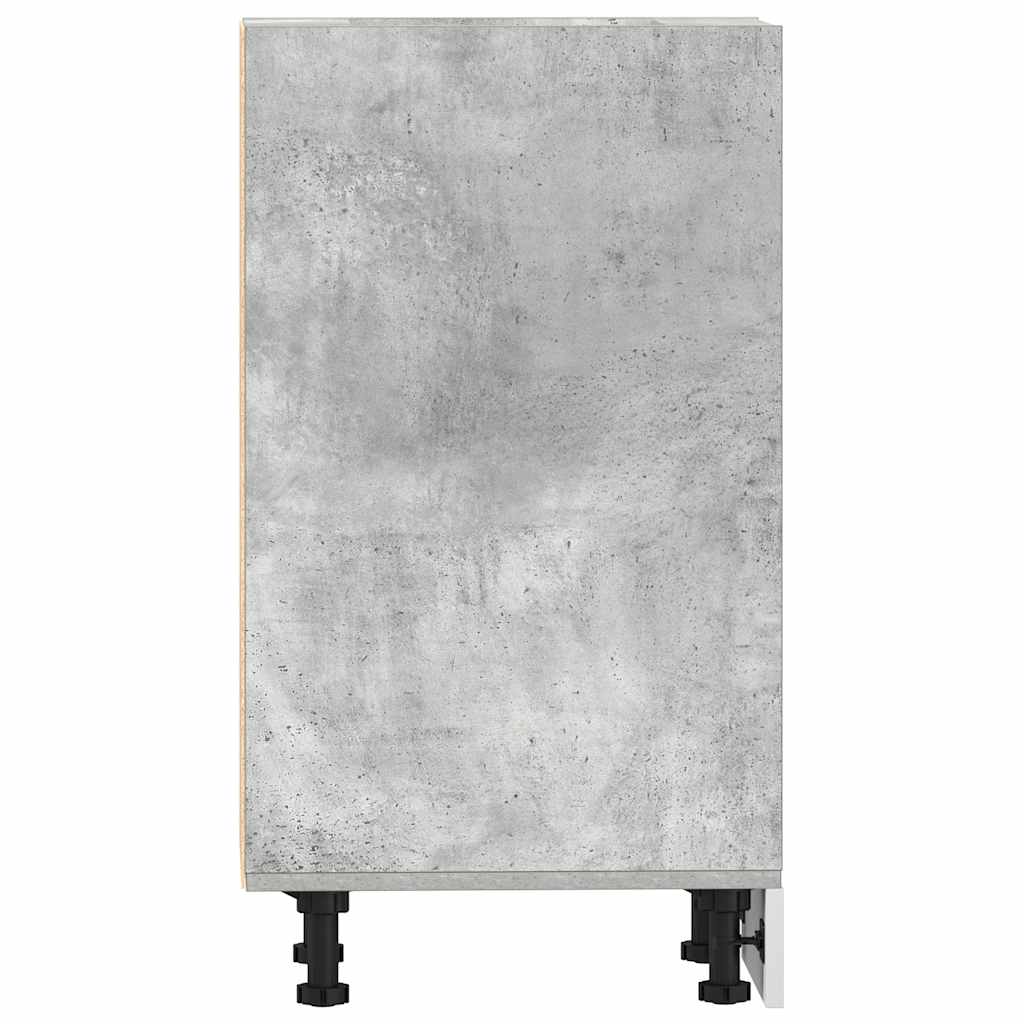vidaXL Unterschrank Riga Betongrau 40x44,5x81,5 cm Holzwerkstoff