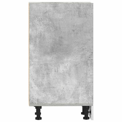 vidaXL Unterschrank Riga Betongrau 40x44,5x81,5 cm Holzwerkstoff