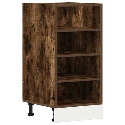 vidaXL Unterschrank Riga Räuchereiche 40x44,5x81,5 cm Holzwerkstoff