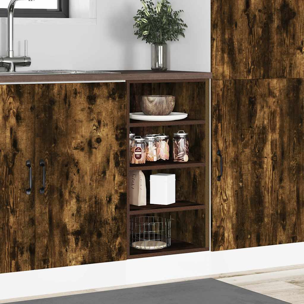 vidaXL Unterschrank Riga Räuchereiche 40x44,5x81,5 cm Holzwerkstoff