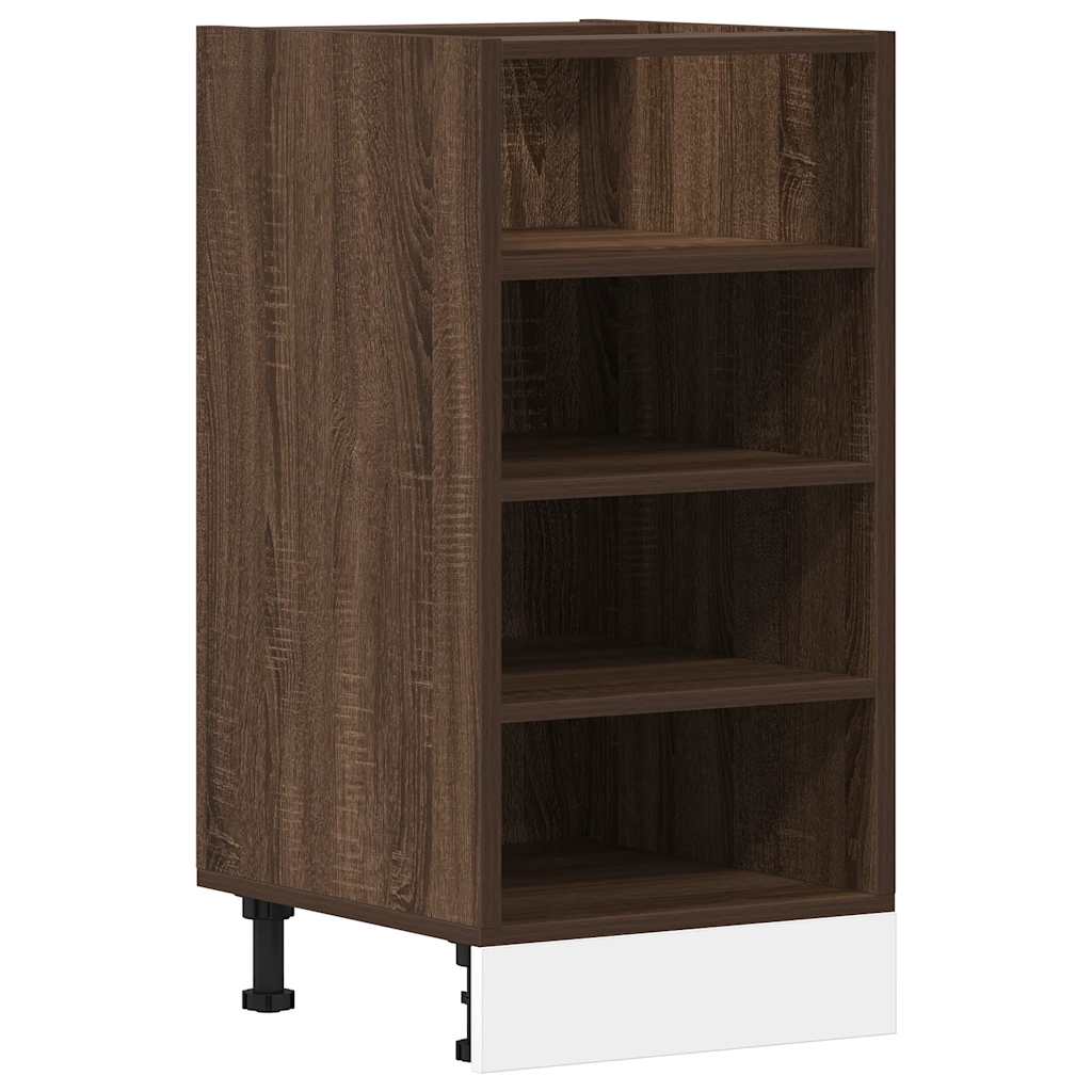 vidaXL Meuble sous-vasque Riga aspect chêne marron 40x44,5x81,5 cm Bois d'ingénierie
