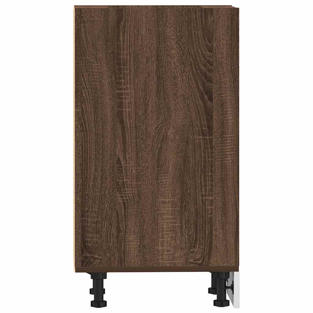 vidaXL Meuble sous-vasque Riga aspect chêne marron 40x44,5x81,5 cm Bois d'ingénierie