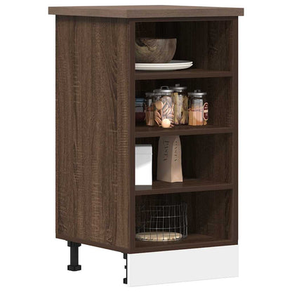 vidaXL Meuble sous-vasque Riga aspect chêne marron 40x44,5x81,5 cm Bois d'ingénierie
