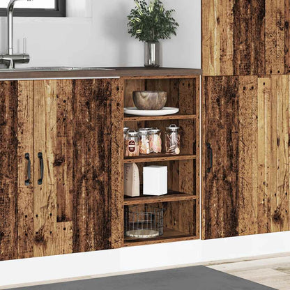 vidaXL Unterschrank Riga Altholz-Optik 40x44,5x81,5 cm Holzwerkstoff