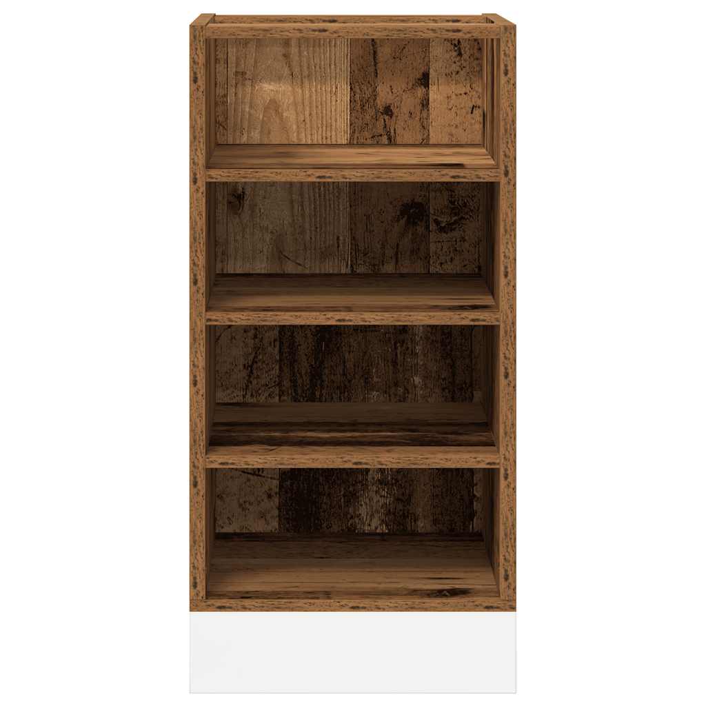 vidaXL Unterschrank Riga Altholz-Optik 40x44,5x81,5 cm Holzwerkstoff
