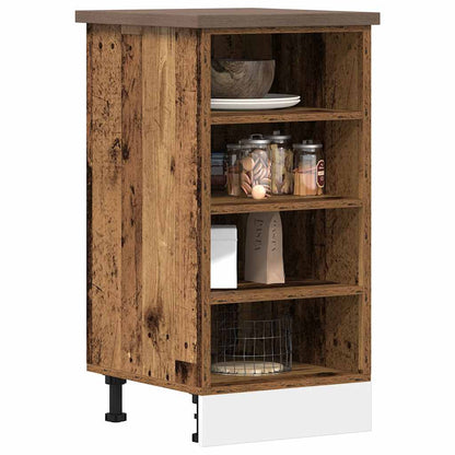 vidaXL Unterschrank Riga Altholz-Optik 40x44,5x81,5 cm Holzwerkstoff