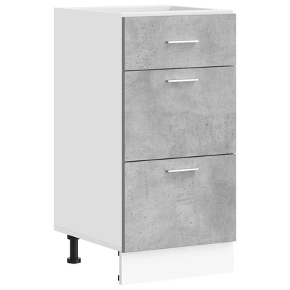 vidaXL Meuble bas Lyon gris béton 40x46x81,5 cm bois d'ingénierie