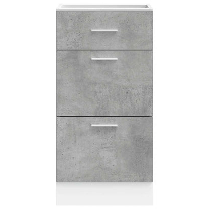 vidaXL Meuble bas Lyon gris béton 40x46x81,5 cm bois d'ingénierie