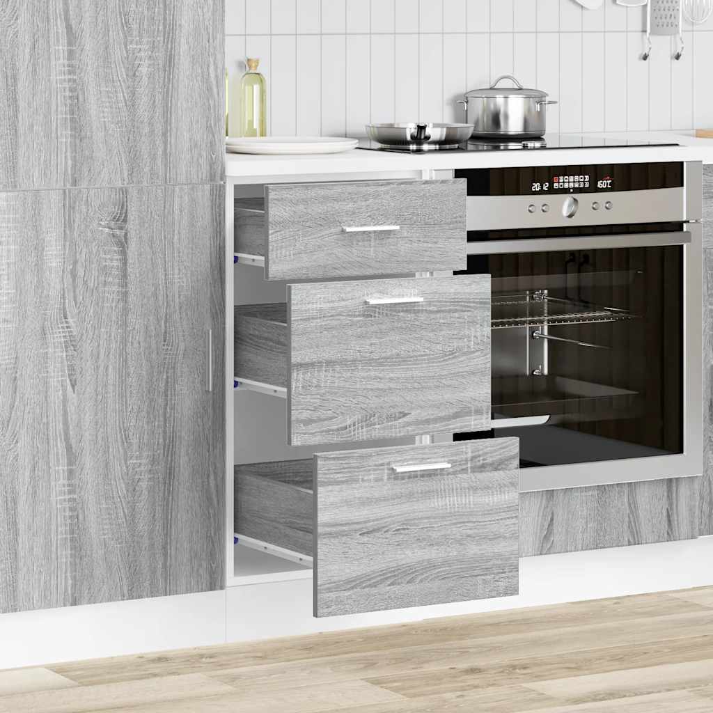 vidaXL Meuble bas Lyon Gris Sonoma 40x46x81,5 cm Bois d'ingénierie