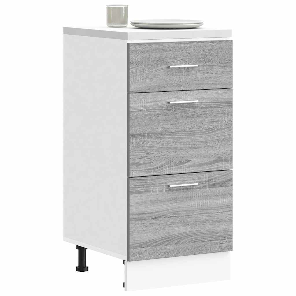 vidaXL Meuble bas Lyon Gris Sonoma 40x46x81,5 cm Bois d'ingénierie