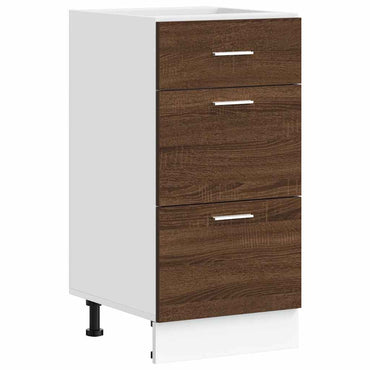 vidaXL Meuble bas Lyon marron aspect chêne 40x46x81,5 cm bois d'ingénierie