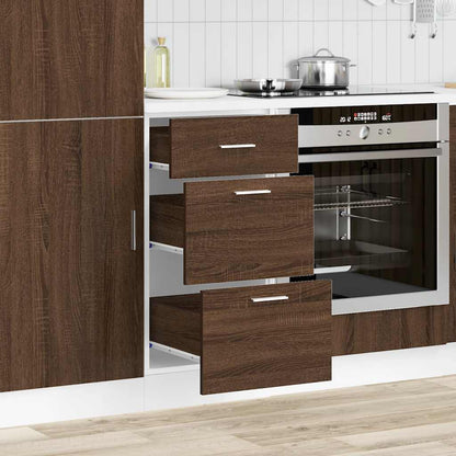 vidaXL Meuble bas Lyon marron aspect chêne 40x46x81,5 cm bois d'ingénierie