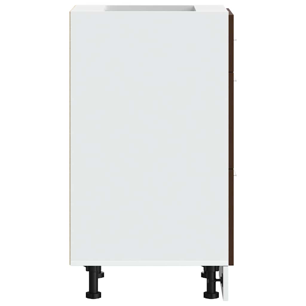vidaXL Meuble bas Lyon marron aspect chêne 40x46x81,5 cm bois d'ingénierie