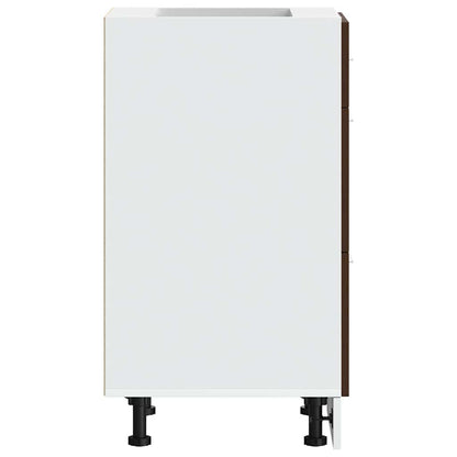 vidaXL Meuble bas Lyon marron aspect chêne 40x46x81,5 cm bois d'ingénierie