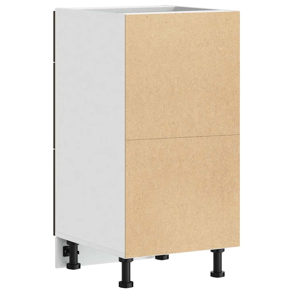 vidaXL Meuble bas Lyon marron aspect chêne 40x46x81,5 cm bois d'ingénierie