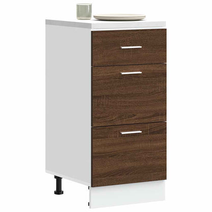 vidaXL Meuble bas Lyon marron aspect chêne 40x46x81,5 cm bois d'ingénierie