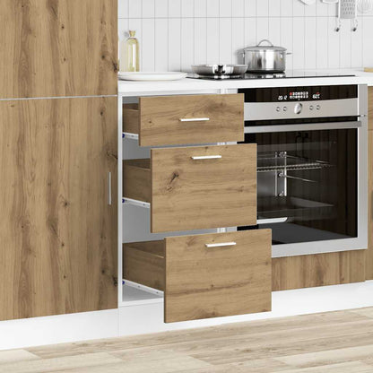 vidaXL Meuble bas Lyon chêne artisan 40x46x81,5 cm bois d'ingénierie