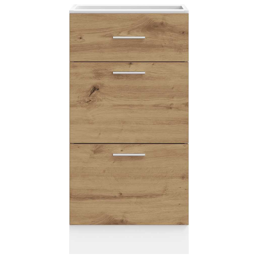 vidaXL Meuble bas Lyon chêne artisan 40x46x81,5 cm bois d'ingénierie