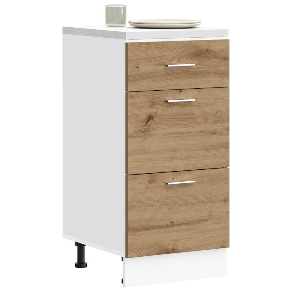 vidaXL Meuble bas Lyon chêne artisan 40x46x81,5 cm bois d'ingénierie