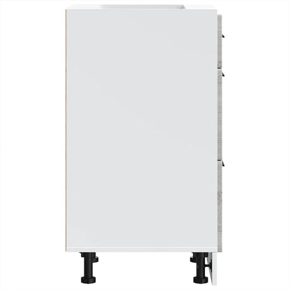 Küchenunterschrank Porto Grau Sonoma Holzwerkstoff