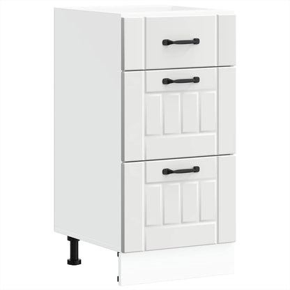 vidaXL Meuble bas de cuisine Lucca Blanc Bois d'ingénierie