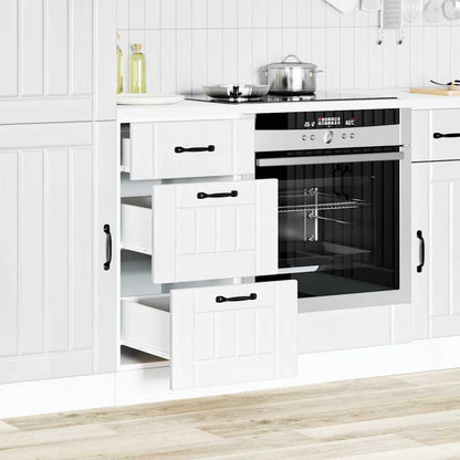 vidaXL Meuble bas de cuisine Lucca Blanc Bois d'ingénierie