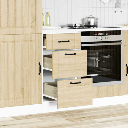 vidaXL Küchen-Unterschrank Lucca Sonoma-Eiche Holzwerkstoff