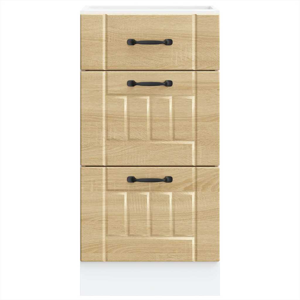 vidaXL Küchen-Unterschrank Lucca Sonoma-Eiche Holzwerkstoff
