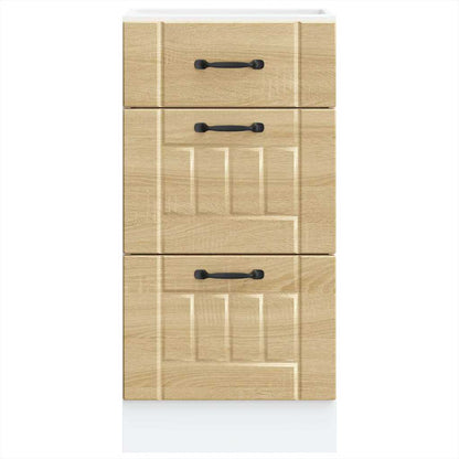 vidaXL Küchen-Unterschrank Lucca Sonoma-Eiche Holzwerkstoff