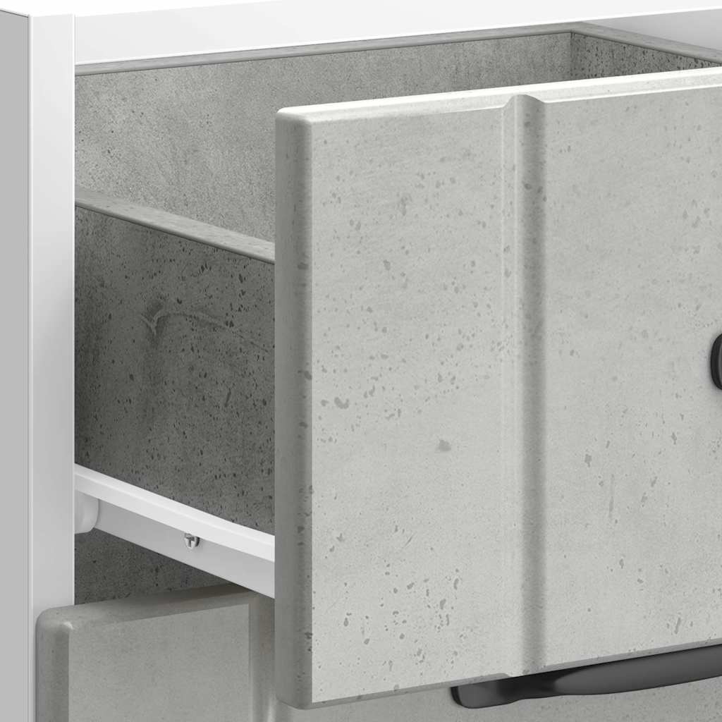 vidaXL Meuble bas de cuisine Lucca Gris béton Bois d'ingénierie