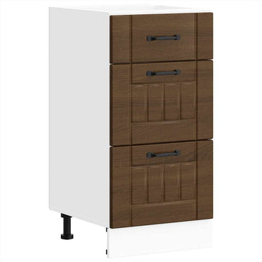 vidaXL Küchen-Unterschrank Lucca Braun Eichen-Optik Holzwerkstoff