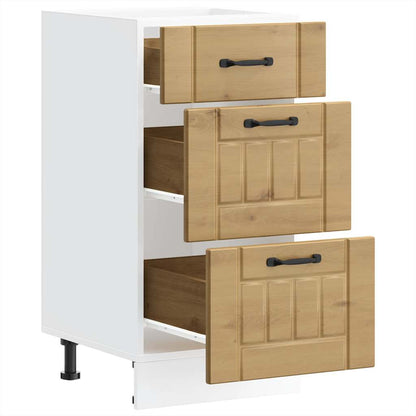 vidaXL Meuble bas de cuisine Lucca Chêne artisan MDF