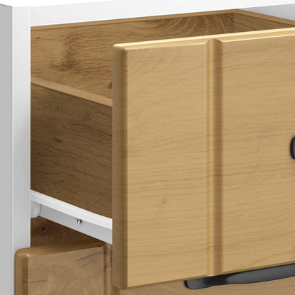 vidaXL Meuble bas de cuisine Lucca Chêne artisan MDF