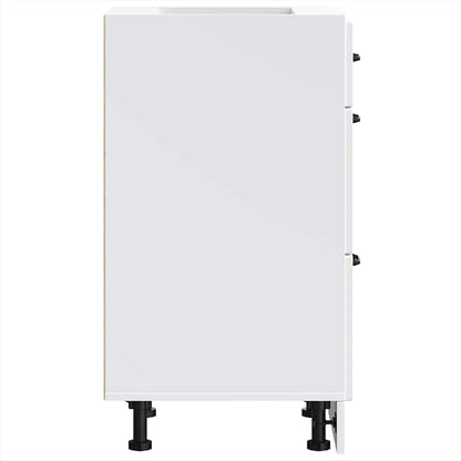 Küchenunterschrank Kalmar Weiß Holzwerkstoff