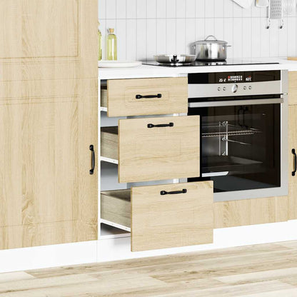 vidaXL Küchenunterschrank Kalmar Sonoma-Eiche Holzwerkstoff
