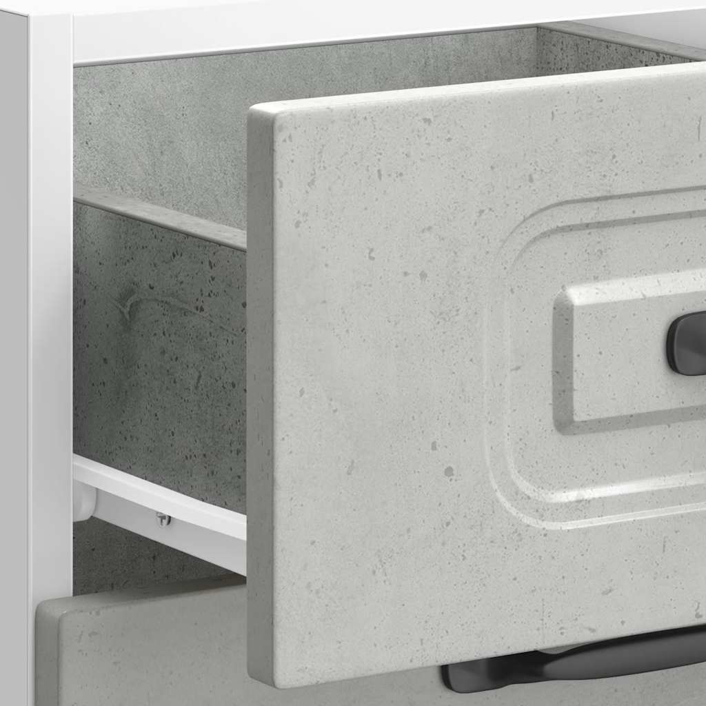 vidaXL Küchenunterschrank Kalmar Betongrau Holzwerkstoff