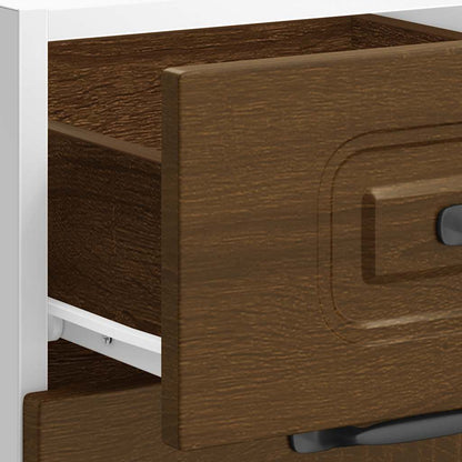 vidaXL Meuble bas de cuisine Kalmar Marron Aspect chêne Bois d'ingénierie