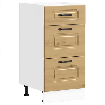 vidaXL Meuble bas de cuisine Kalmar chêne artisan Bois d'ingénierie