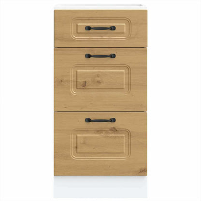 vidaXL Meuble bas de cuisine Kalmar chêne artisan Bois d'ingénierie