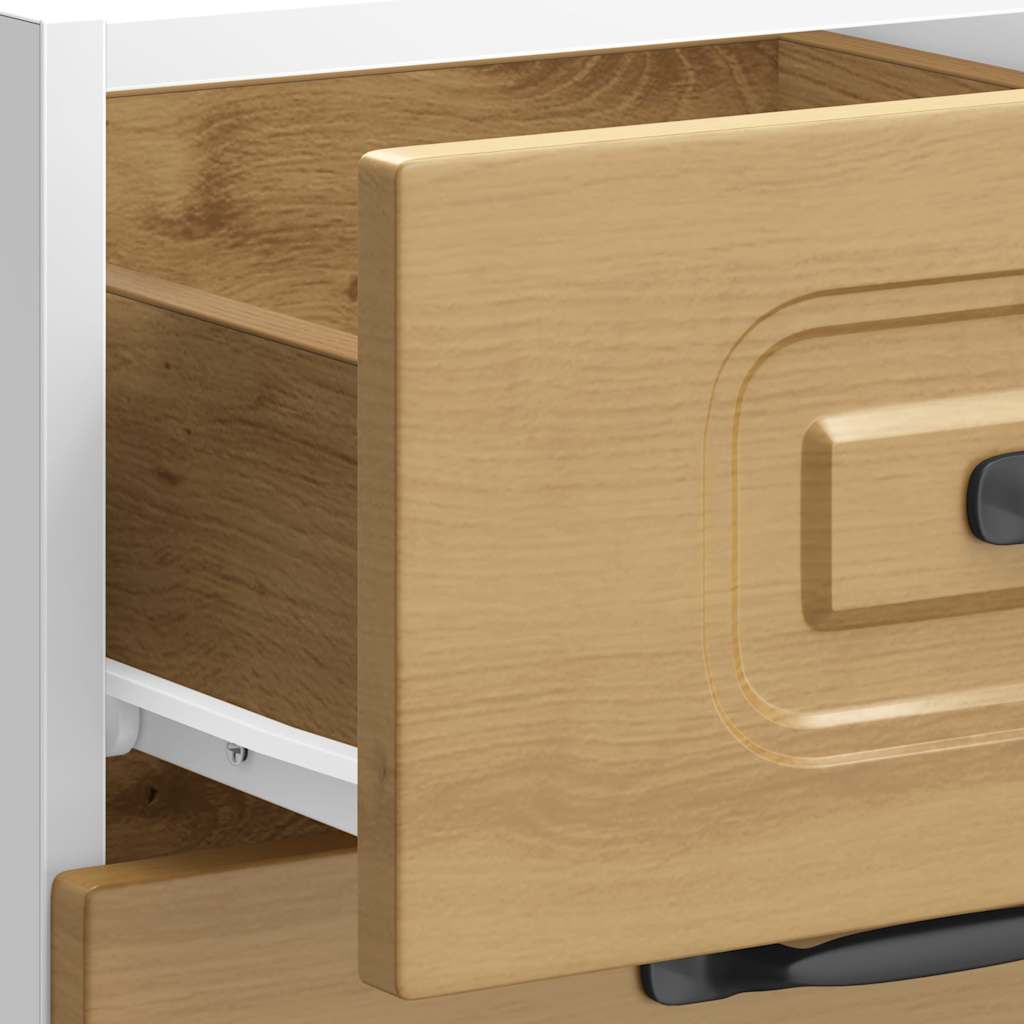 vidaXL Meuble bas de cuisine Kalmar chêne artisan Bois d'ingénierie
