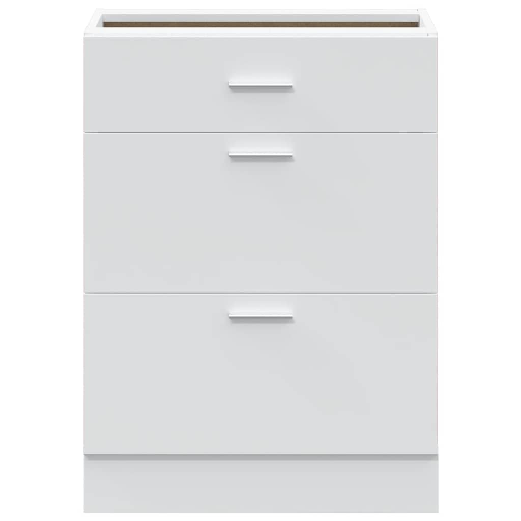 vidaXL Meuble bas de cuisine Lyon Blanc Bois d'ingénierie