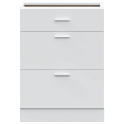 vidaXL Meuble bas de cuisine Lyon Blanc Bois d'ingénierie