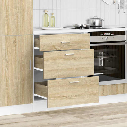 vidaXL Küchenunterschrank Lyon Sonoma-Eiche Holzwerkstoff