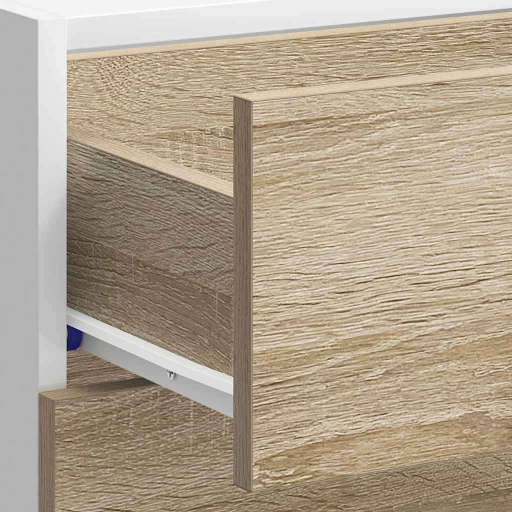 vidaXL Küchenunterschrank Lyon Sonoma-Eiche Holzwerkstoff