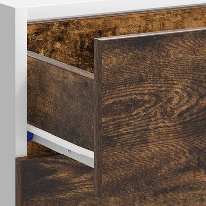 vidaXL Meuble bas de cuisine Lyon chêne fumé en bois d'ingénierie
