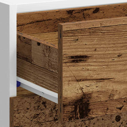 vidaXL Meuble bas de cuisine Lyon aspect vieux bois, bois d'ingénierie