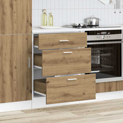 vidaXL Küchenunterschrank Artisan-Eiche Holzwerkstoff